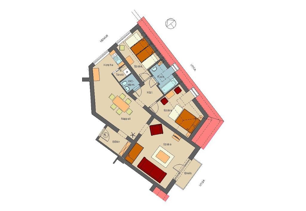Corner Apartman Эгер Номер фото